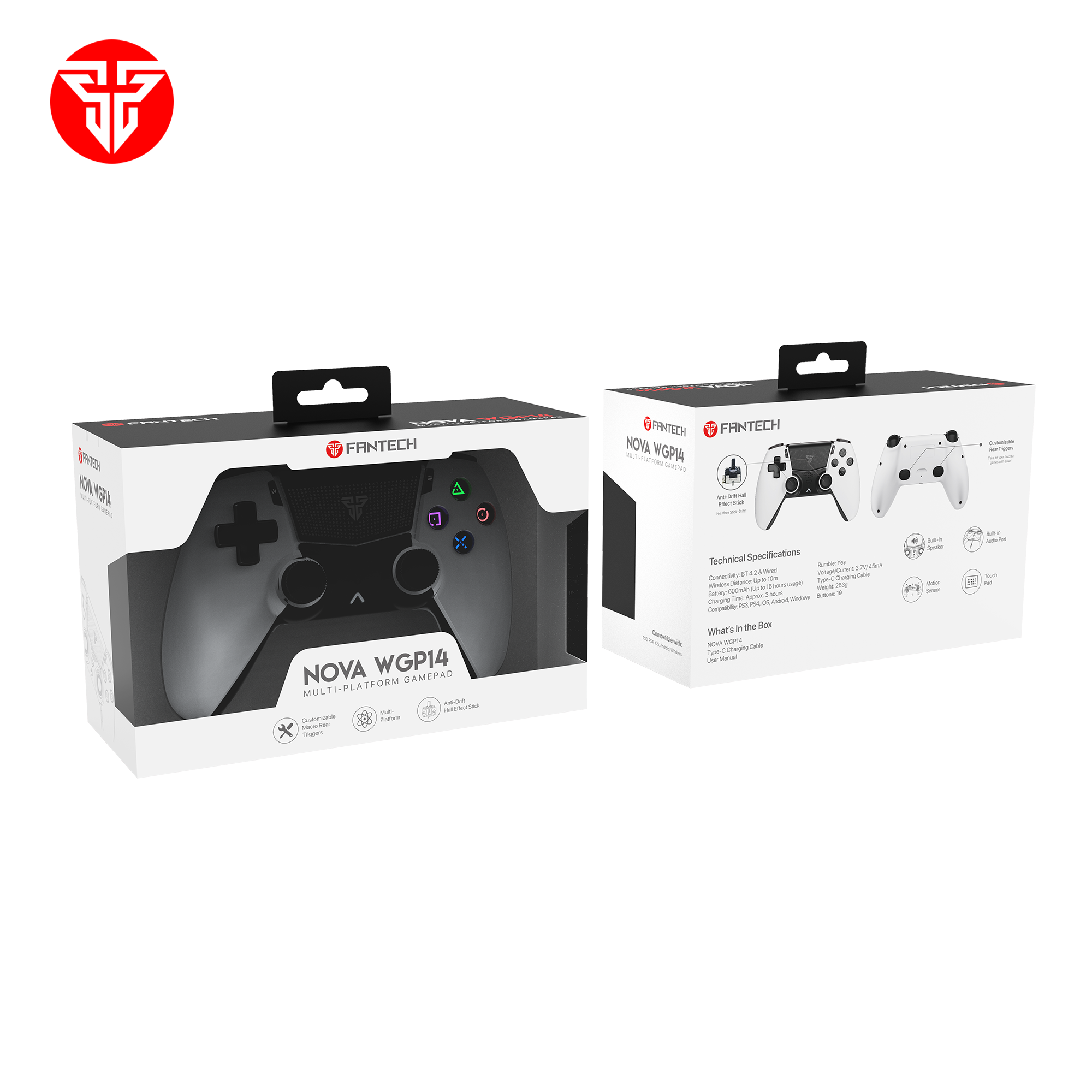 FANTECH NOVA WGP14 Dual Connection (BT/Wired) Gaming Controller FANTECH NOVA WGP14 Dual Connection (BT/Wired) Gaming Controller
